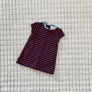 Cyrillus Toddler Girl Striped Collared Dress
